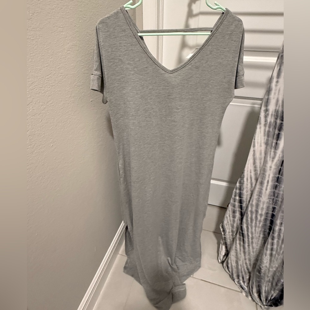 Chic Gray Maxi Dress